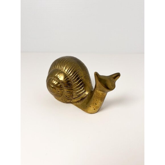 Vintage small brass snail - Made in India - Picture 5 of 7